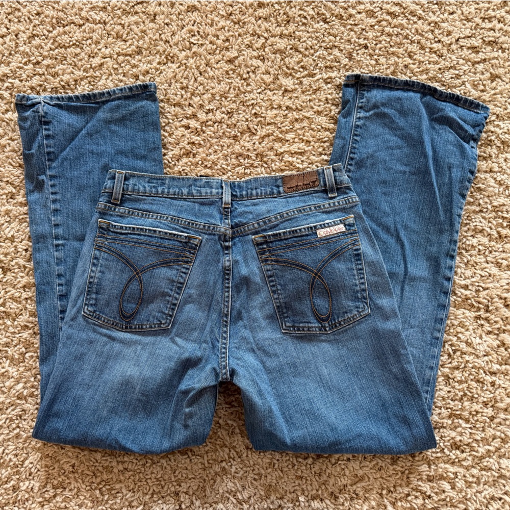 Calvin Klein Women's Blue Flare Jeans 12x32”